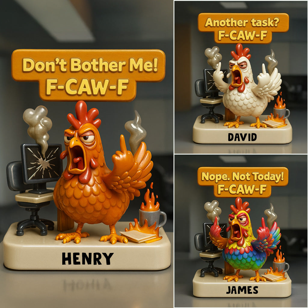 Citations sarcastiques de bureau (F-caw-f) - Plaque acrylique personnalisée pour collègues