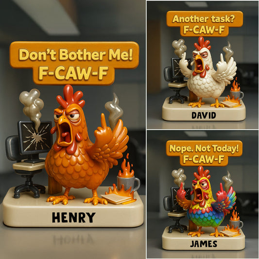 Citations sarcastiques de bureau (F-caw-f) - Plaque acrylique personnalisée pour collègues