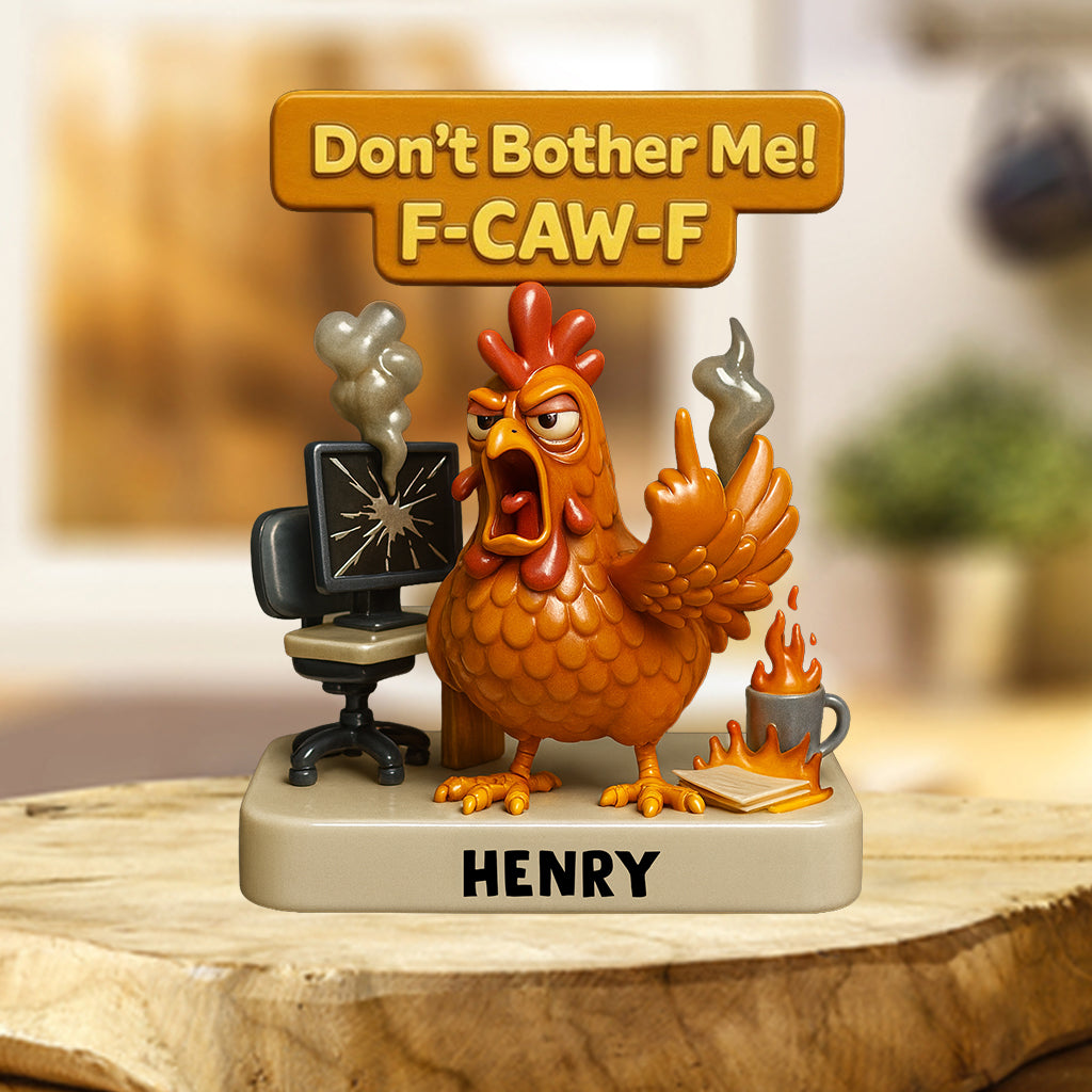Citations sarcastiques de bureau (F-caw-f) - Plaque acrylique personnalisée pour collègues