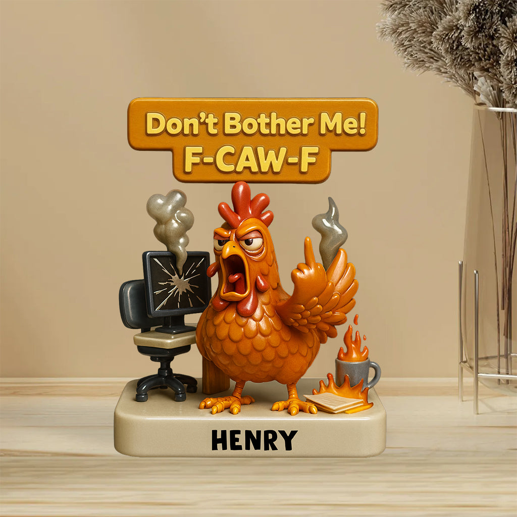 Citations sarcastiques de bureau (F-caw-f) - Plaque acrylique personnalisée pour collègues