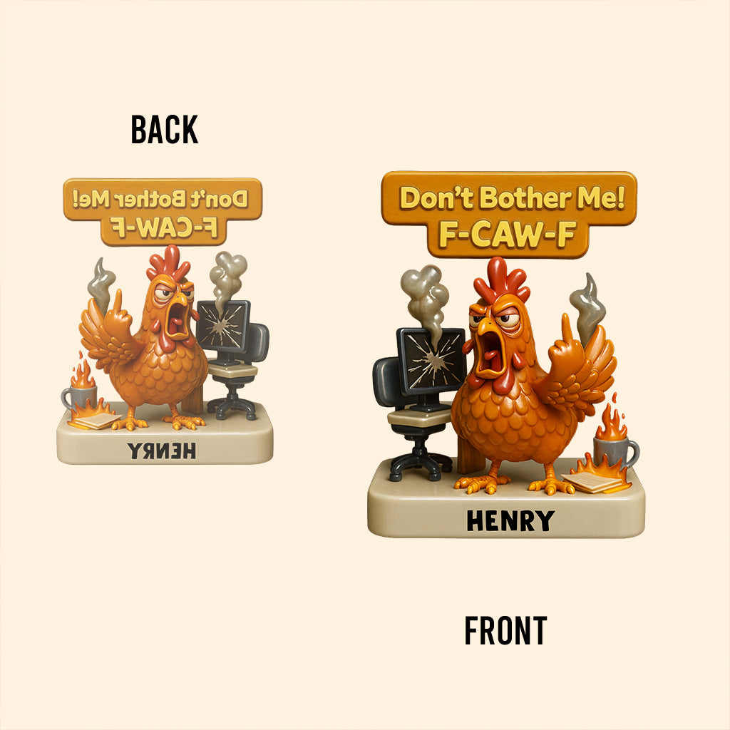 Citations sarcastiques de bureau (F-caw-f) - Plaque acrylique personnalisée pour collègues