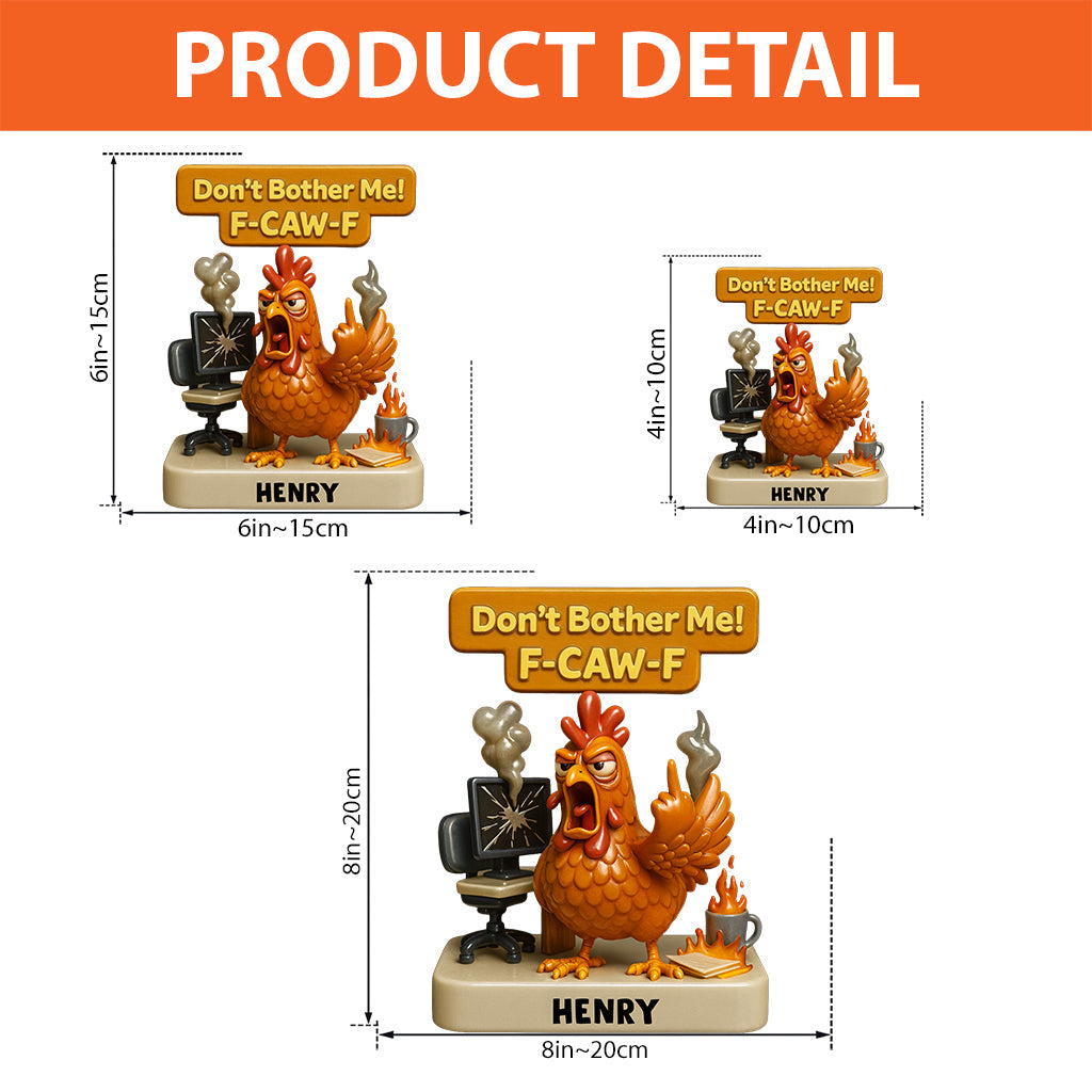 Citations sarcastiques de bureau (F-caw-f) - Plaque acrylique personnalisée pour collègues