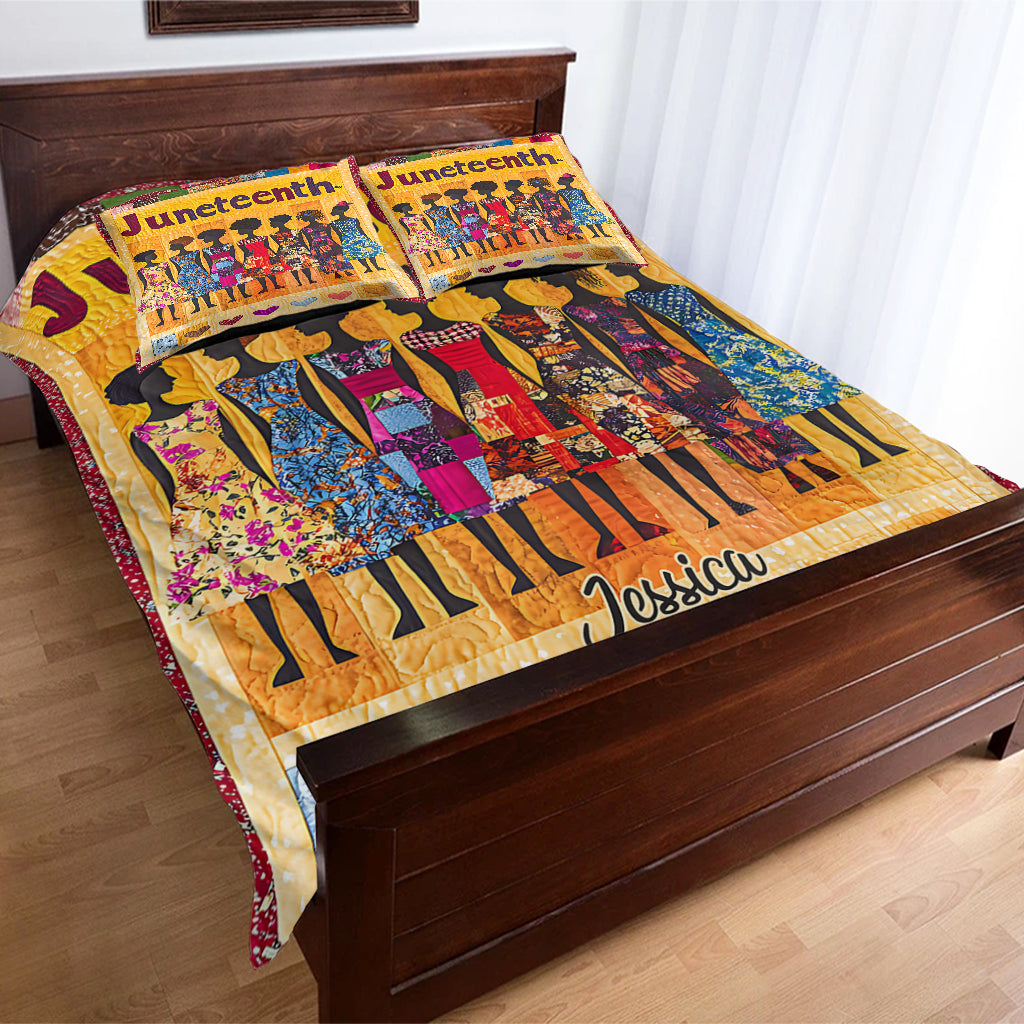 They Not Like Us - Personalized Juneteenth Bedding Set