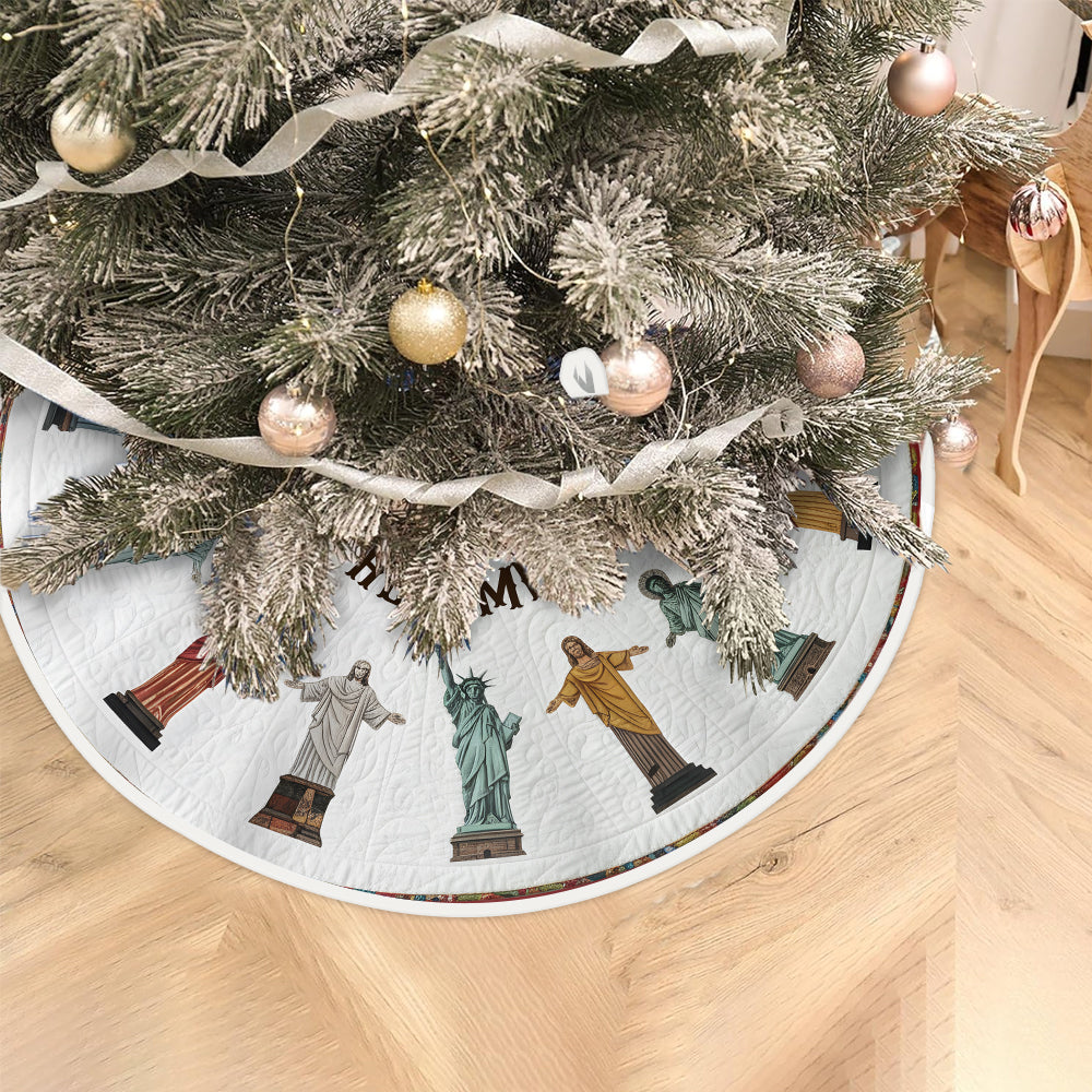 Croyant - Jupe de sapin chrétienne personnalisée