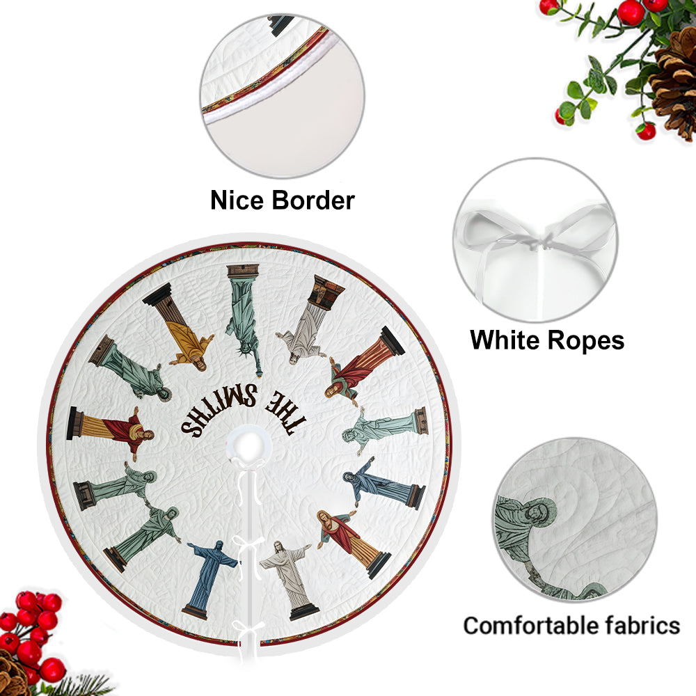 Croyant - Jupe de sapin chrétienne personnalisée