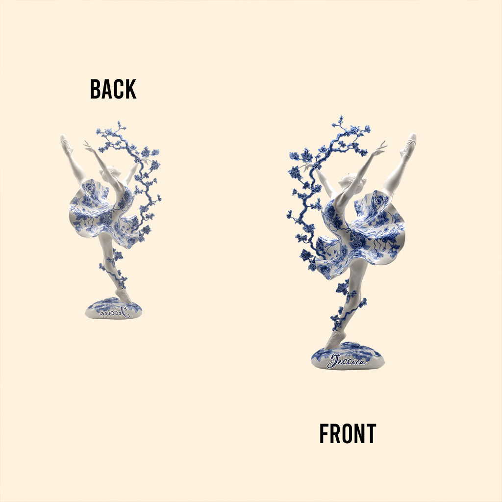 Cadeau pour danseuse de ballet - Plaque acrylique personnalisée en forme de ballerine