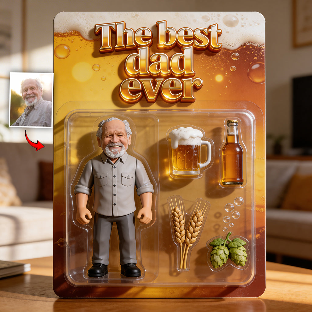 Idée Cadeau pour Papa, Cadeau Amateur de Bière - Plaque Acrylique Personnalisée