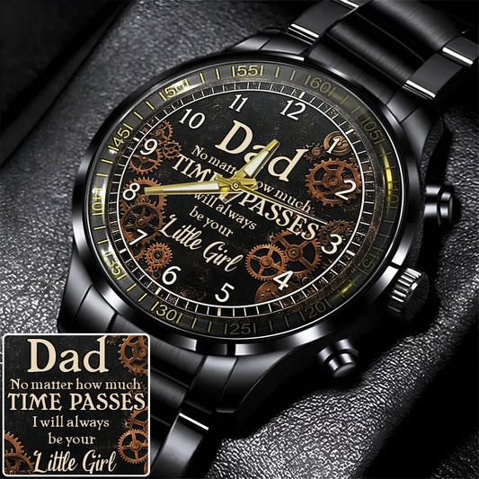 Je serai toujours ton petit enfant - Montre-bracelet personnalisée pour papa