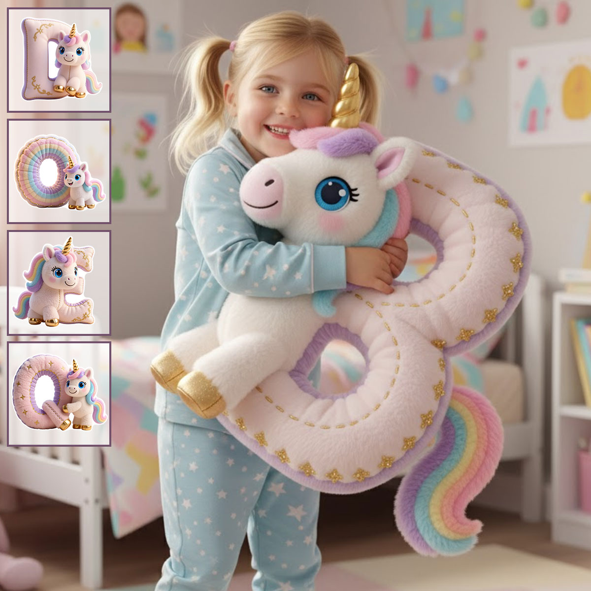 Cadeau idéal pour les enfants - Oreiller personnalisé en fausse fourrure pour enfant