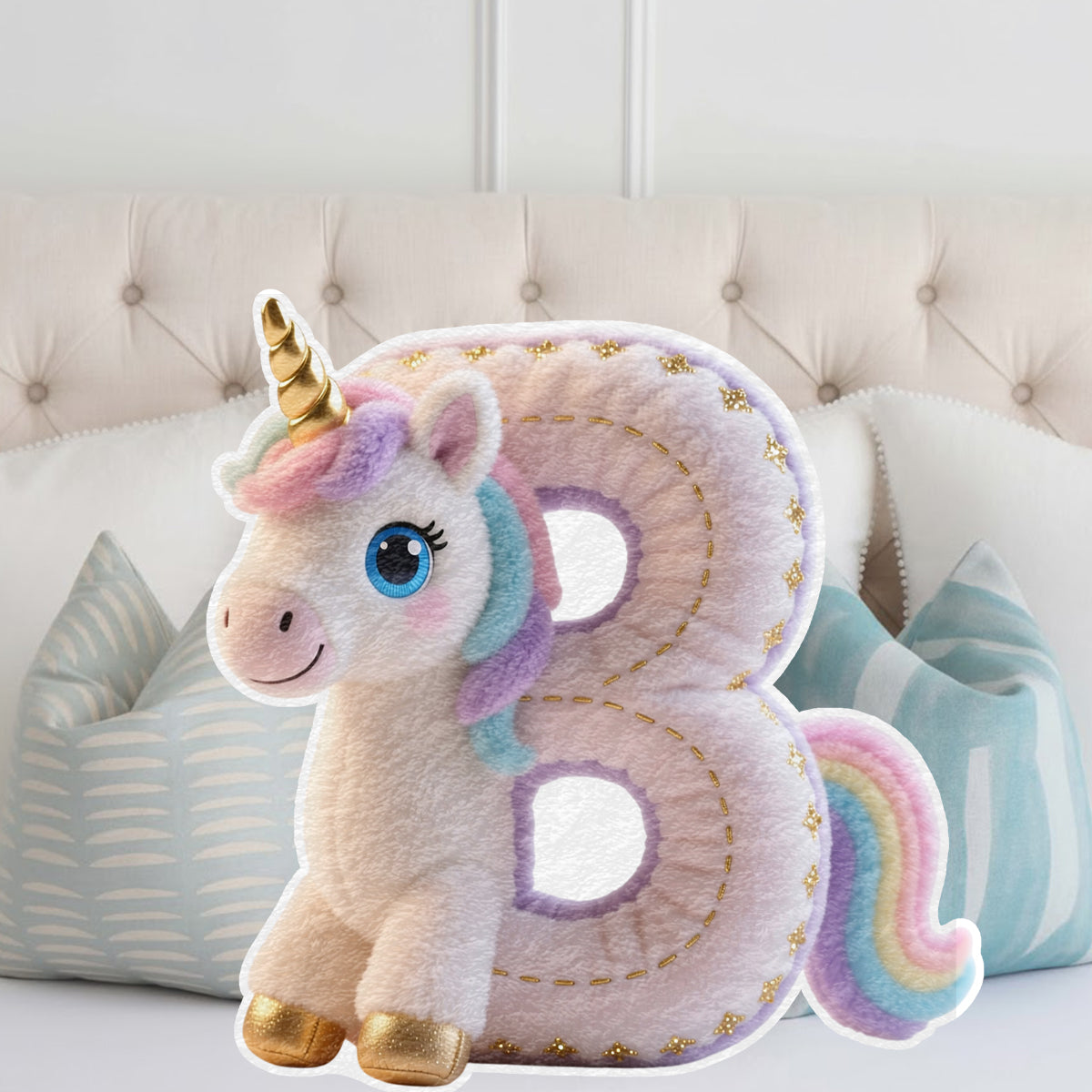 Cadeau idéal pour les enfants - Oreiller personnalisé en fausse fourrure pour enfant