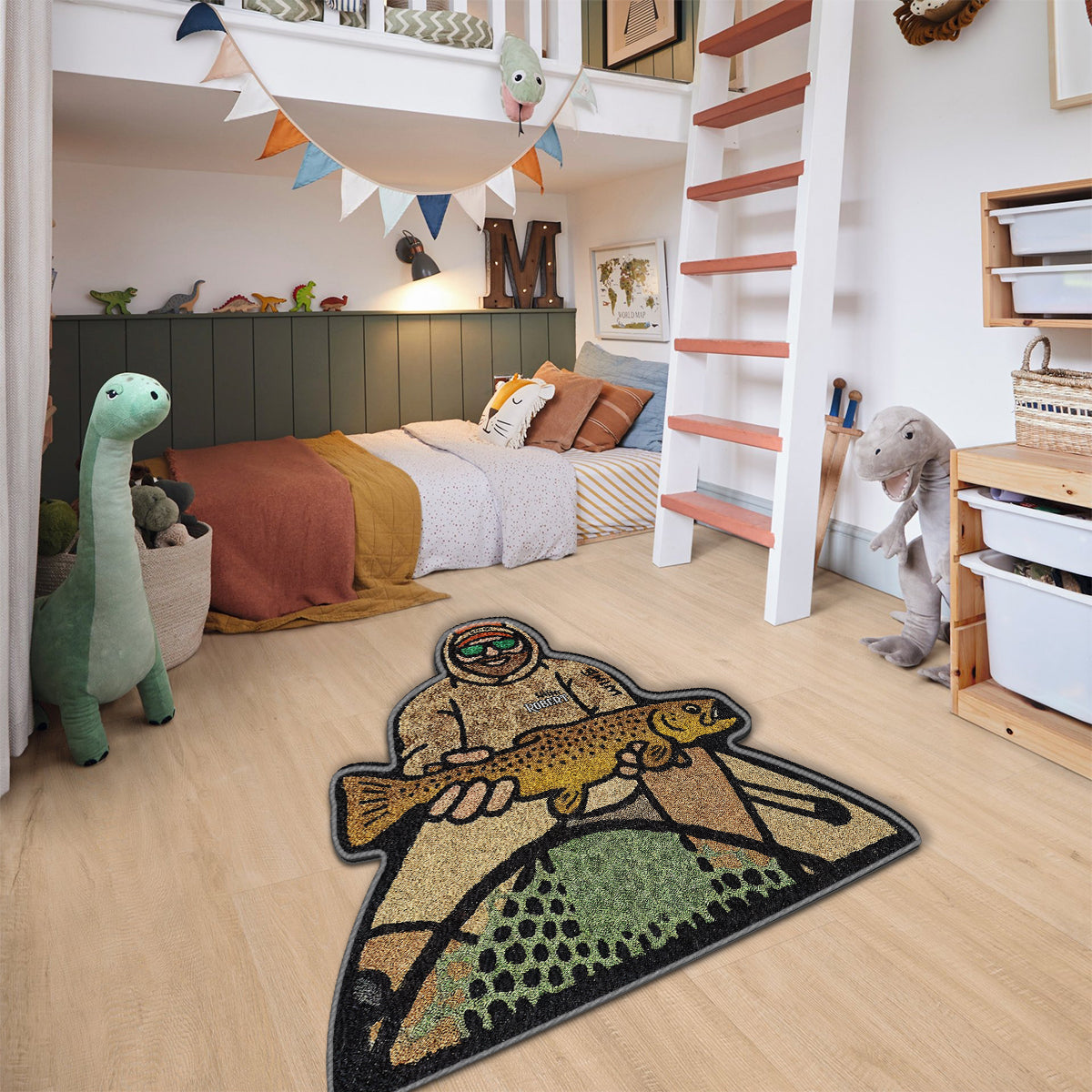 Love Fishing - Personalized Fishing Non-Slip Tufted Rug