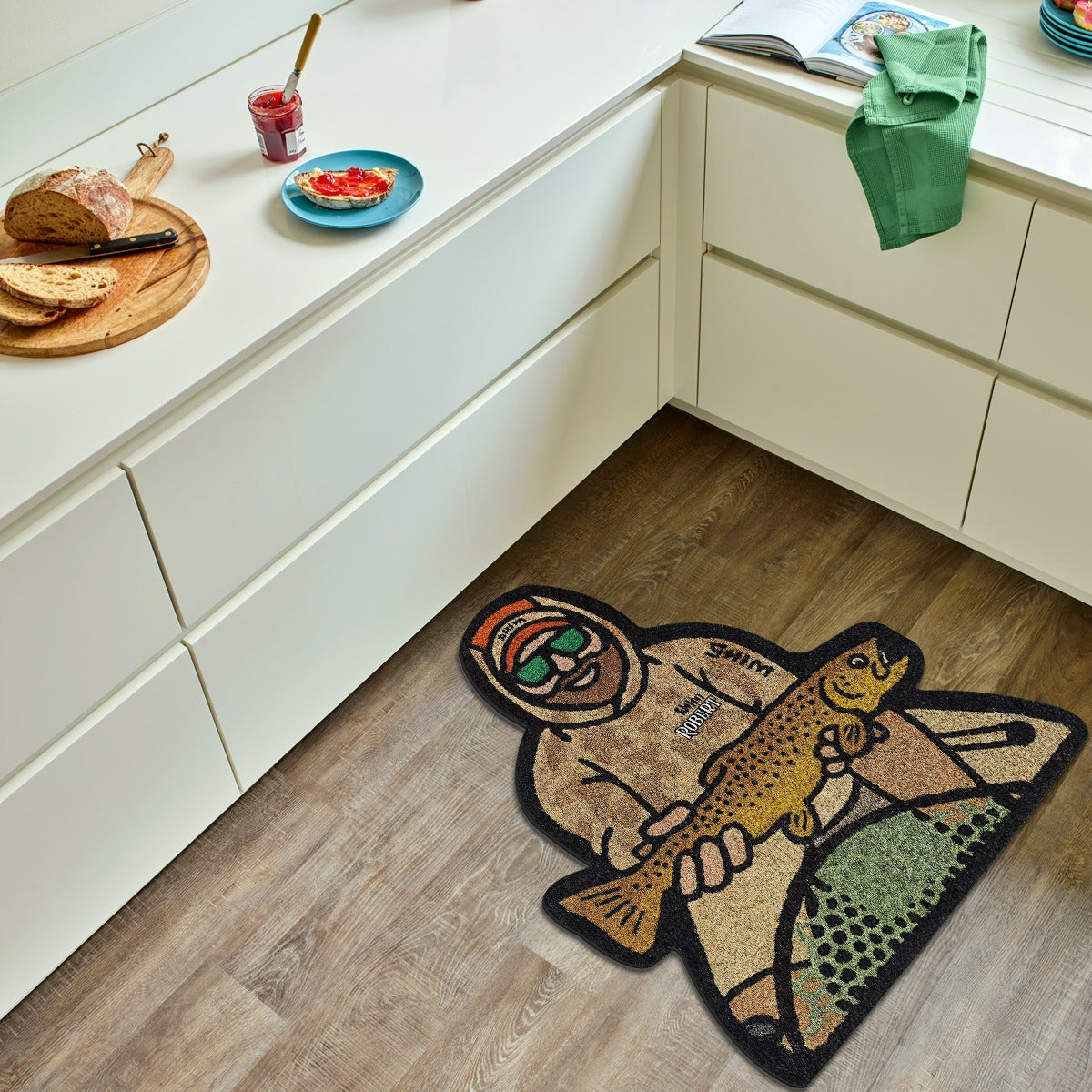 Love Fishing - Personalized Fishing Non-Slip Tufted Rug