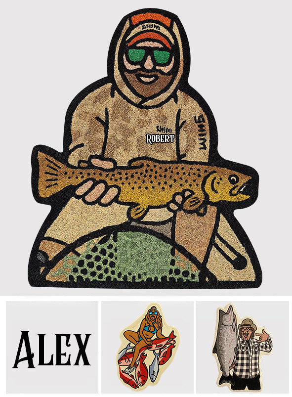 Love Fishing - Personalized Fishing Non-Slip Tufted Rug