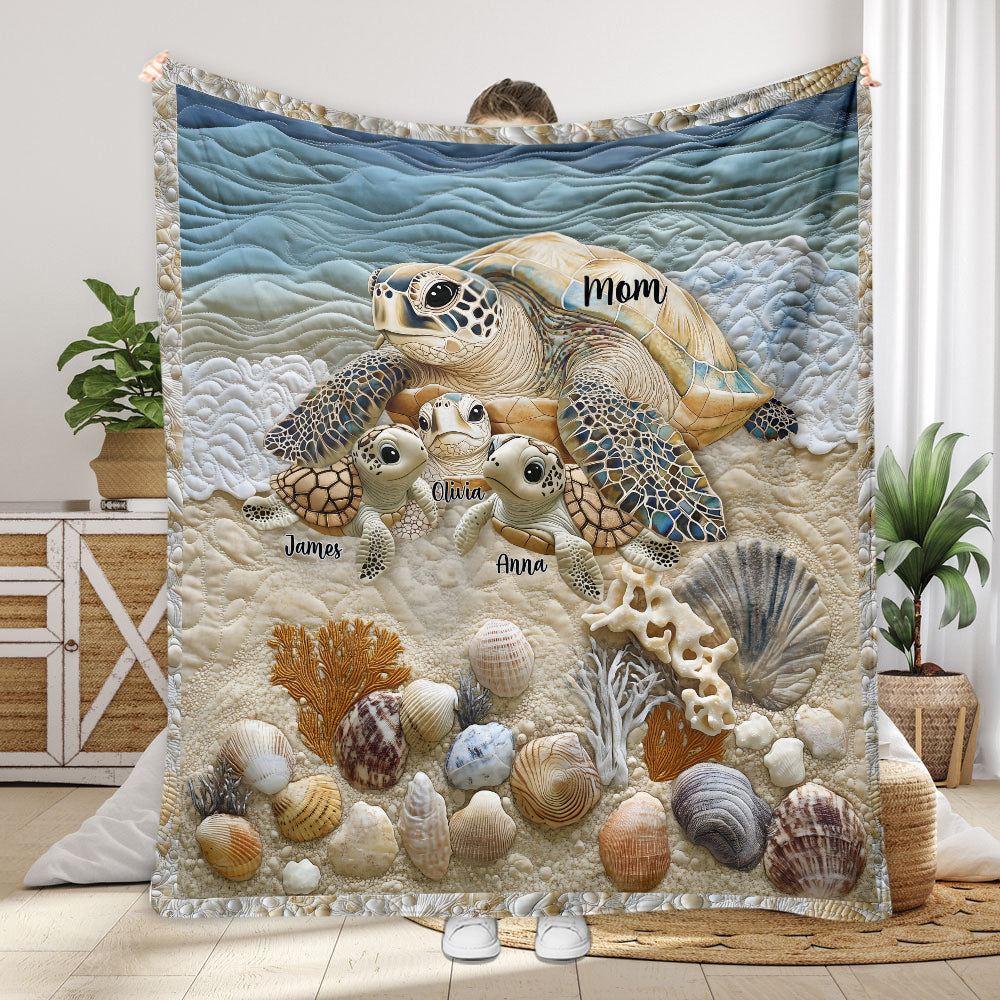 We Love You - Personalized Mother Blanket