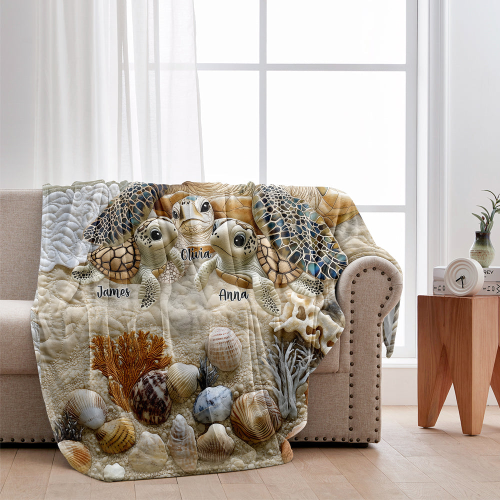 We Love You - Personalized Mother Blanket