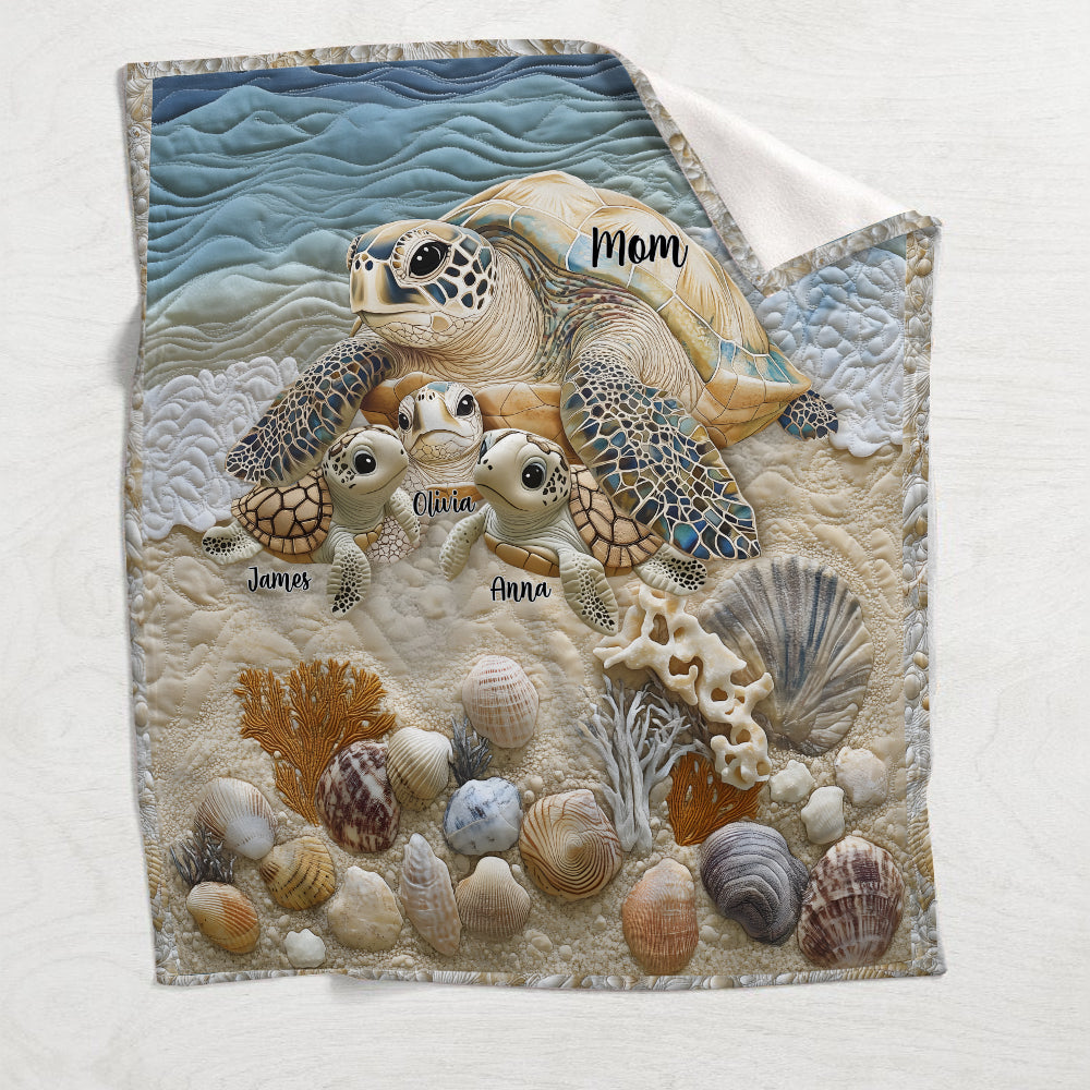 We Love You - Personalized Mother Blanket