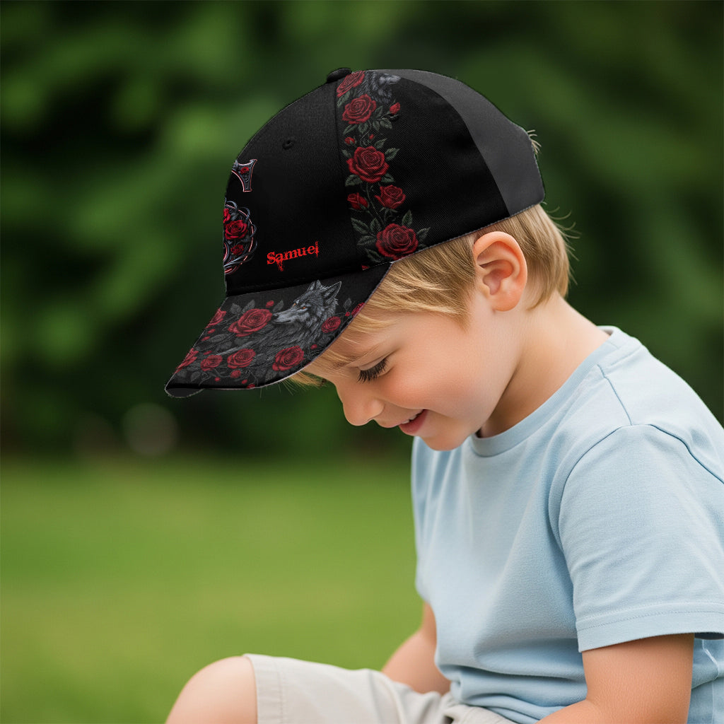 Casquette classique personnalisée Loup et Roses