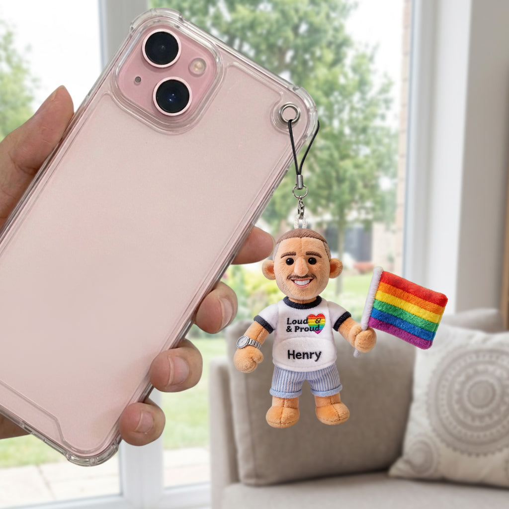 Porte-clés en Peluche Personnalisé - Soutien LGBT Amour est Amour