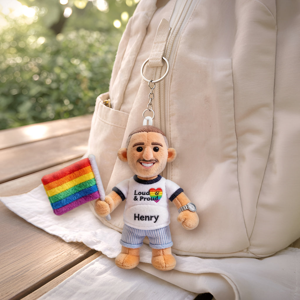 Porte-clés en Peluche Personnalisé - Soutien LGBT Amour est Amour