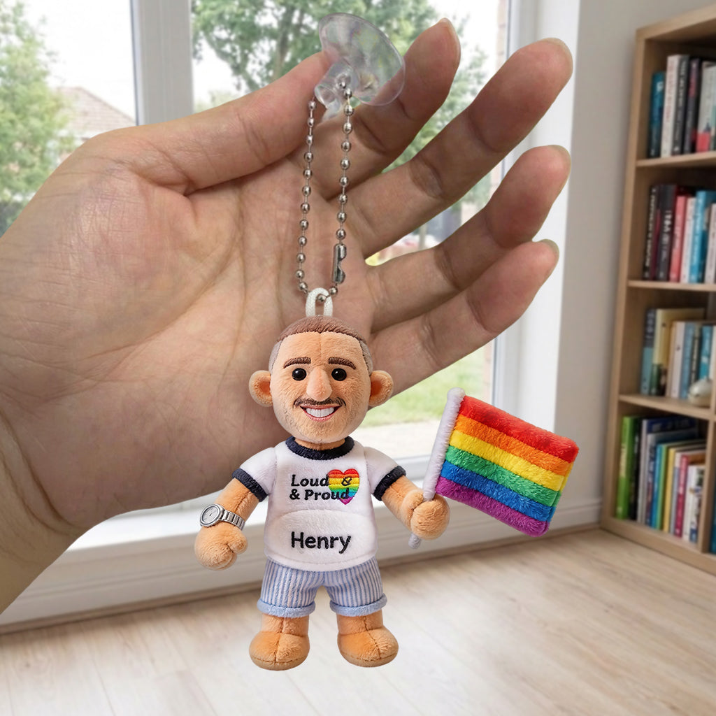 Porte-clés en Peluche Personnalisé - Soutien LGBT Amour est Amour
