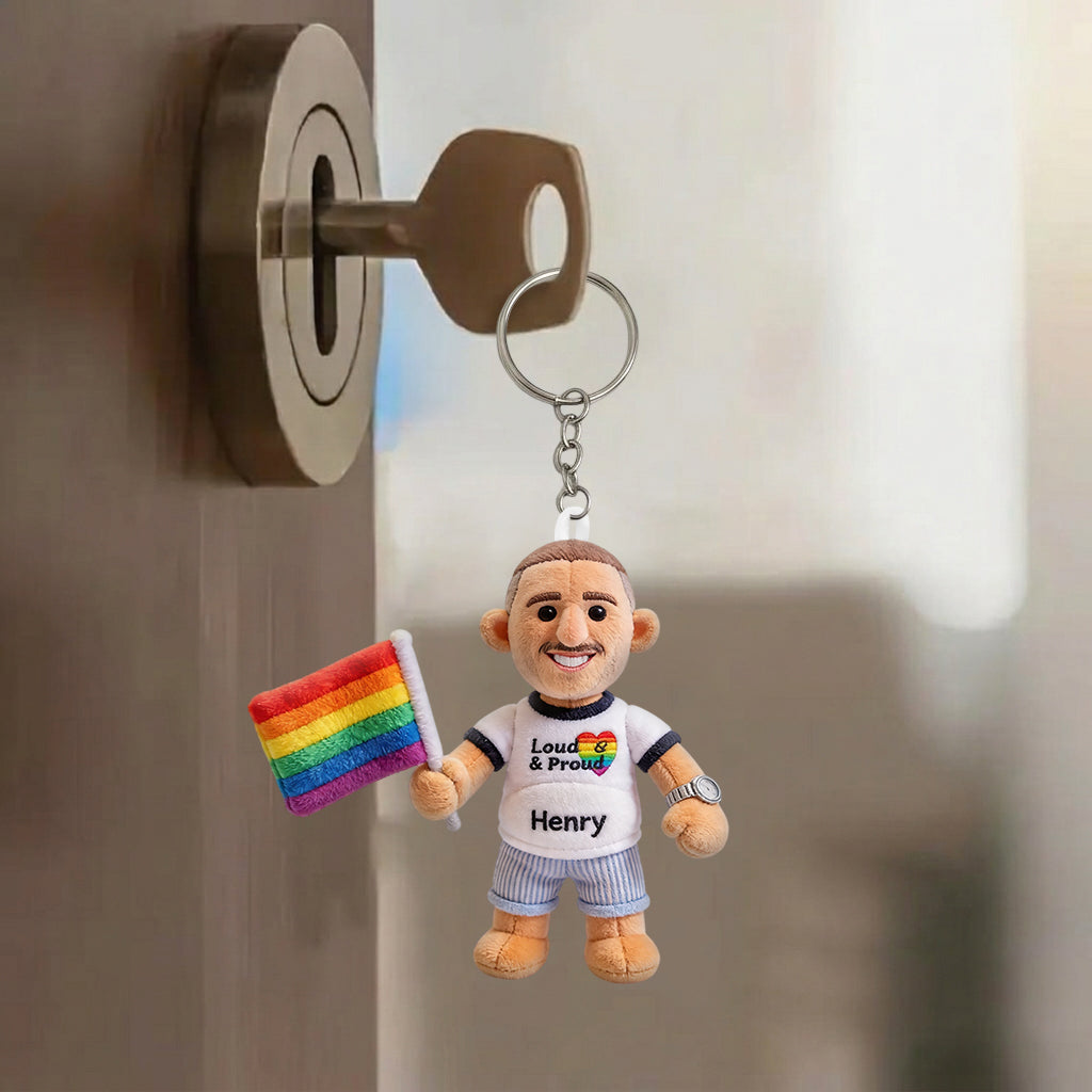 Porte-clés en Peluche Personnalisé - Soutien LGBT Amour est Amour