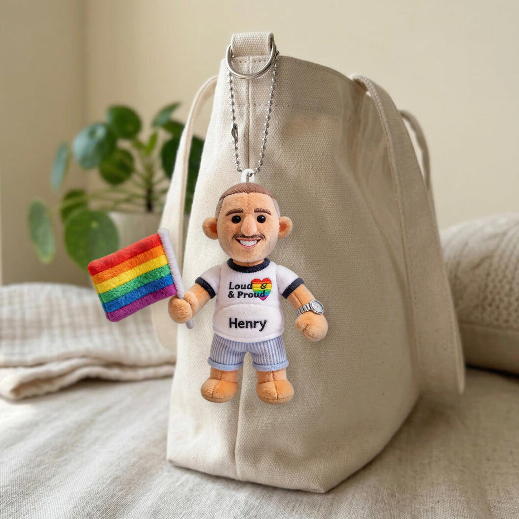 Porte-clés en Peluche Personnalisé - Soutien LGBT Amour est Amour