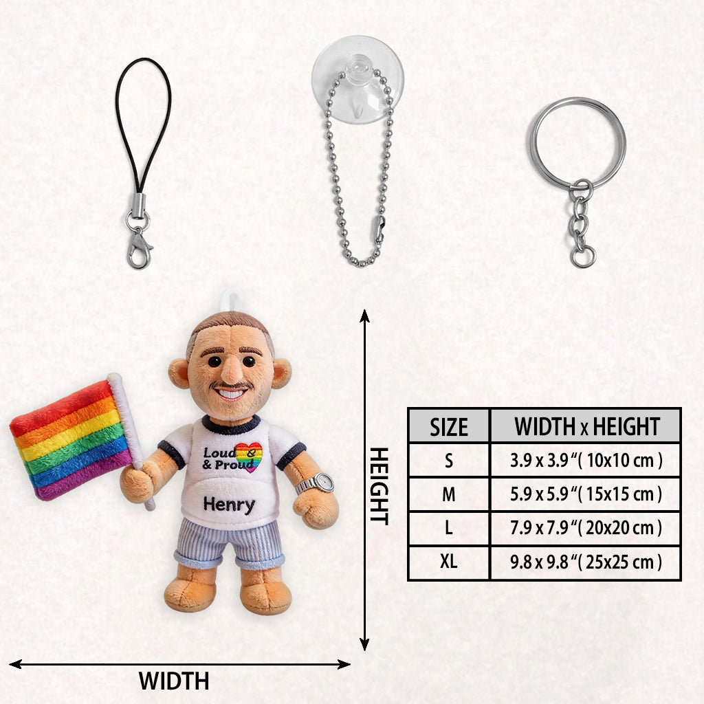 Porte-clés en Peluche Personnalisé - Soutien LGBT Amour est Amour
