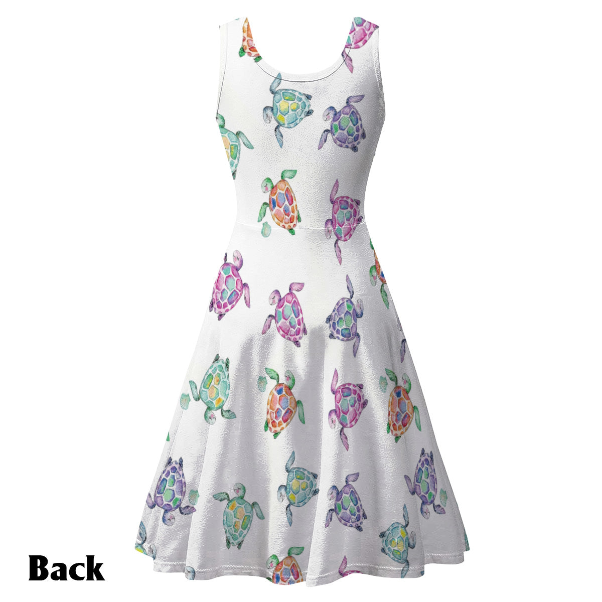 Love Turtles - Personalized Turtle Sleeveless Dress