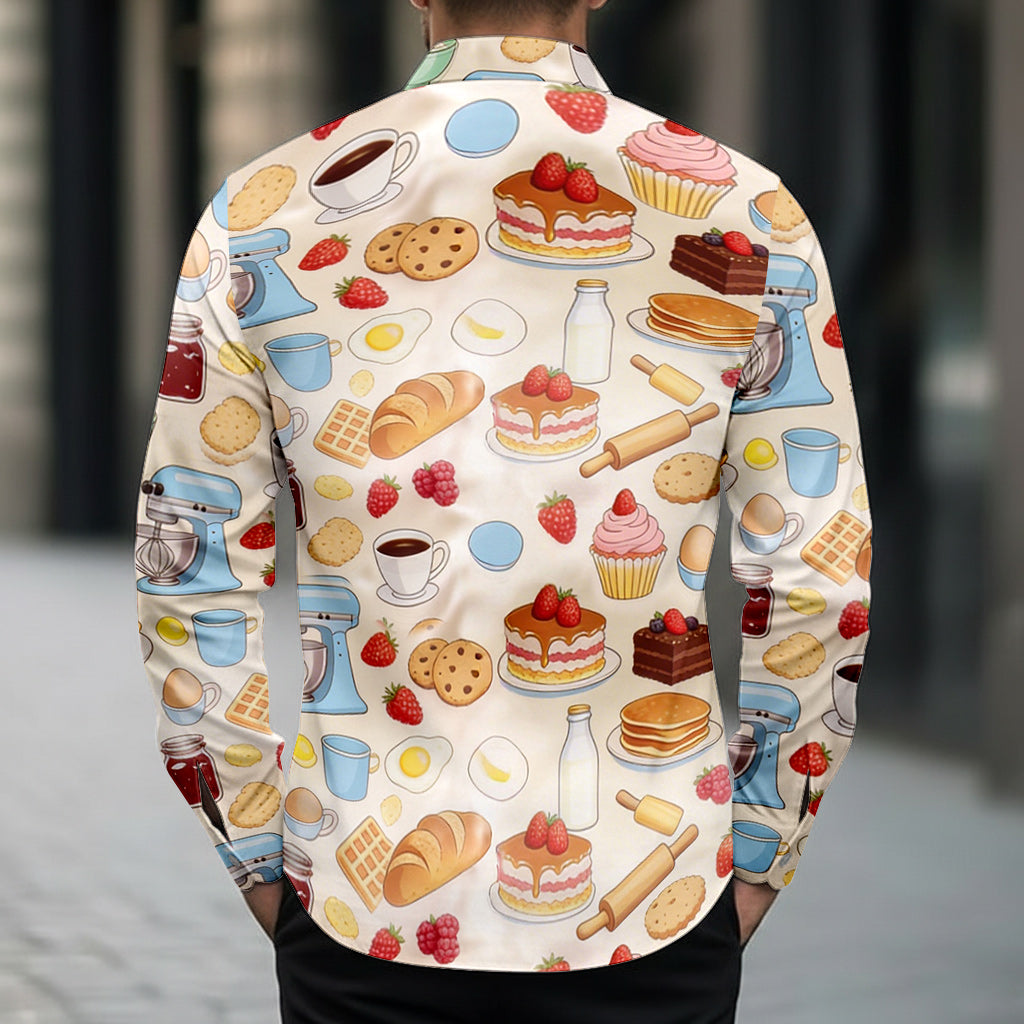 Love Baking - Personalized Baking Button-Up Shirt