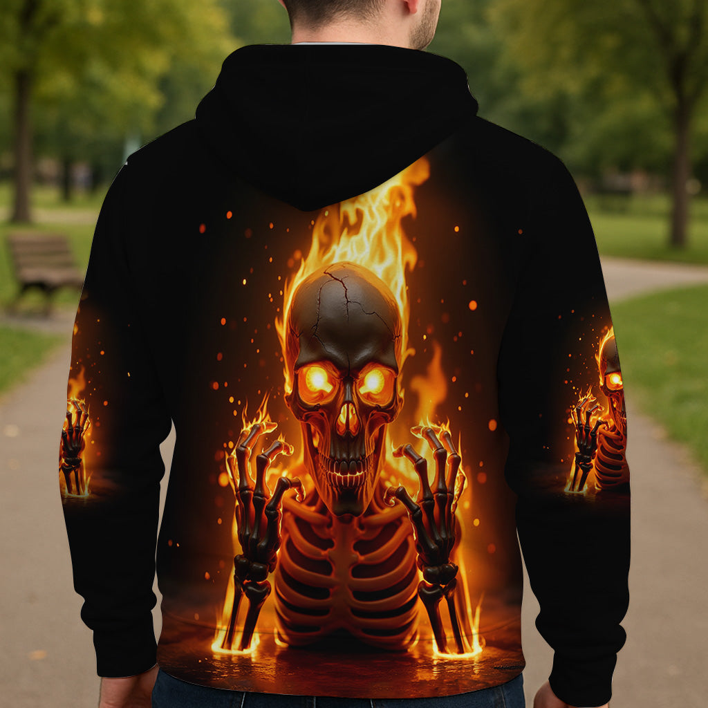 Mon Give AF est cassé - T-shirt personnalisé tête de mort sur toute la surface