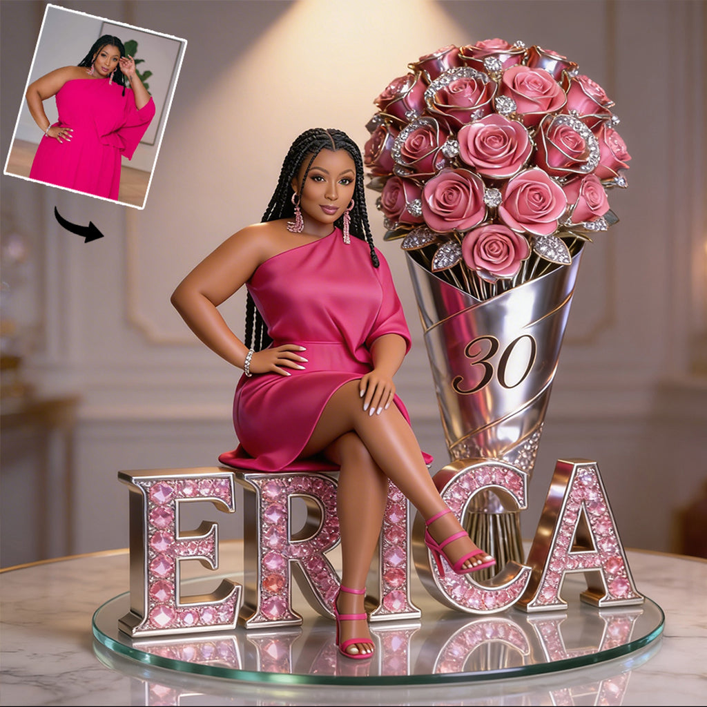 Custom Any Photo Perfect Birthday Gift - Personalized Birthday Custom Shaped Acrylic Plaque