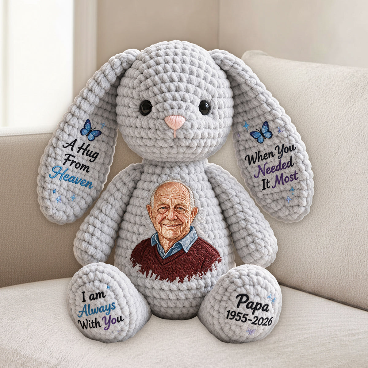 Memorial Sympathy Gifts For Loss Of Loved One - Personalized Memorial Premium Faux Fur Pillow