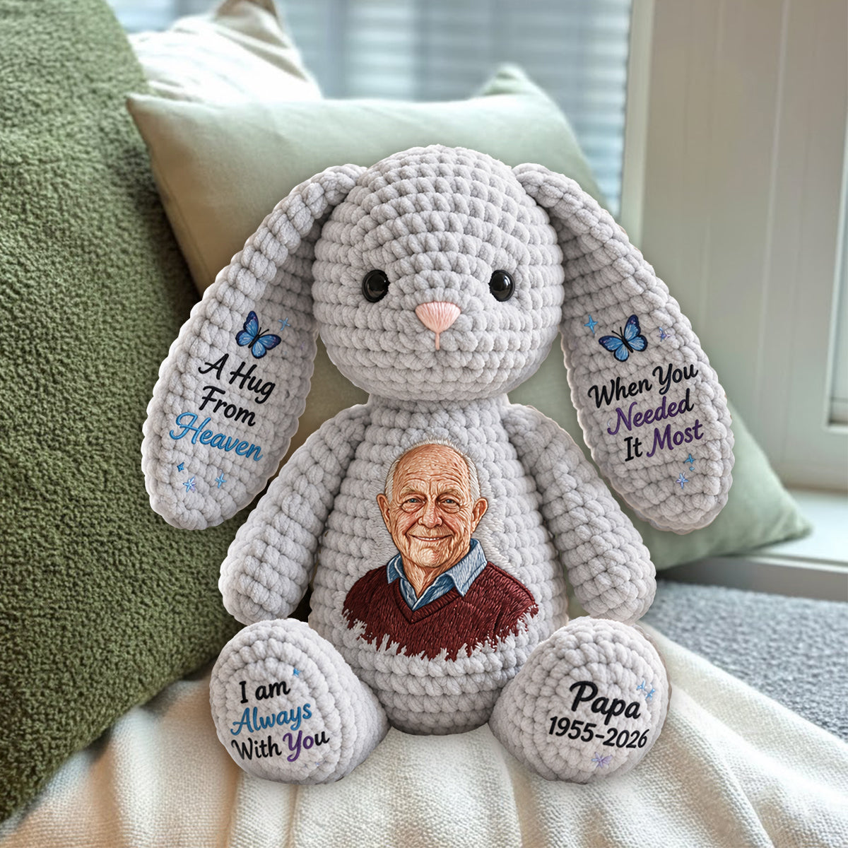 Memorial Sympathy Gifts For Loss Of Loved One - Personalized Memorial Premium Faux Fur Pillow