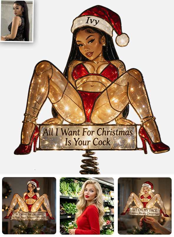 Put Me On Top - Personalized Spicy Couple LED Light Tree Topper