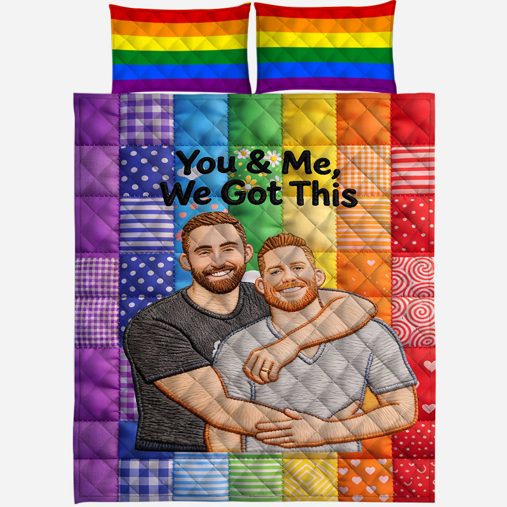 Vous & Moi, Nous Gérons Cela - Ensemble de Couettes LGBT Personnalisé