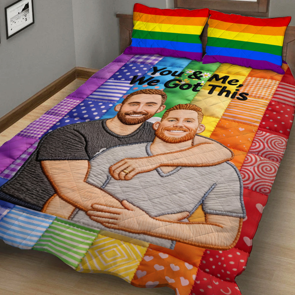 Vous & Moi, Nous Gérons Cela - Ensemble de Couettes LGBT Personnalisé