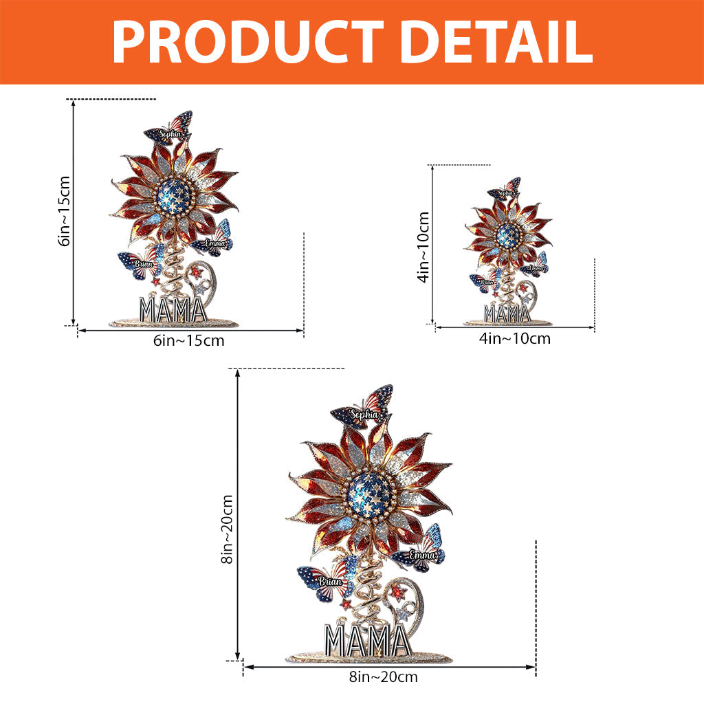 Meilleure maman du monde - Plaque acrylique personnalisée « Mère » en forme de carte de vœux