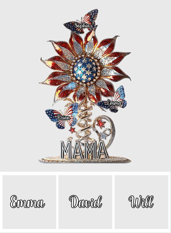 Meilleure maman du monde - Plaque acrylique personnalisée « Mère » en forme de carte de vœux