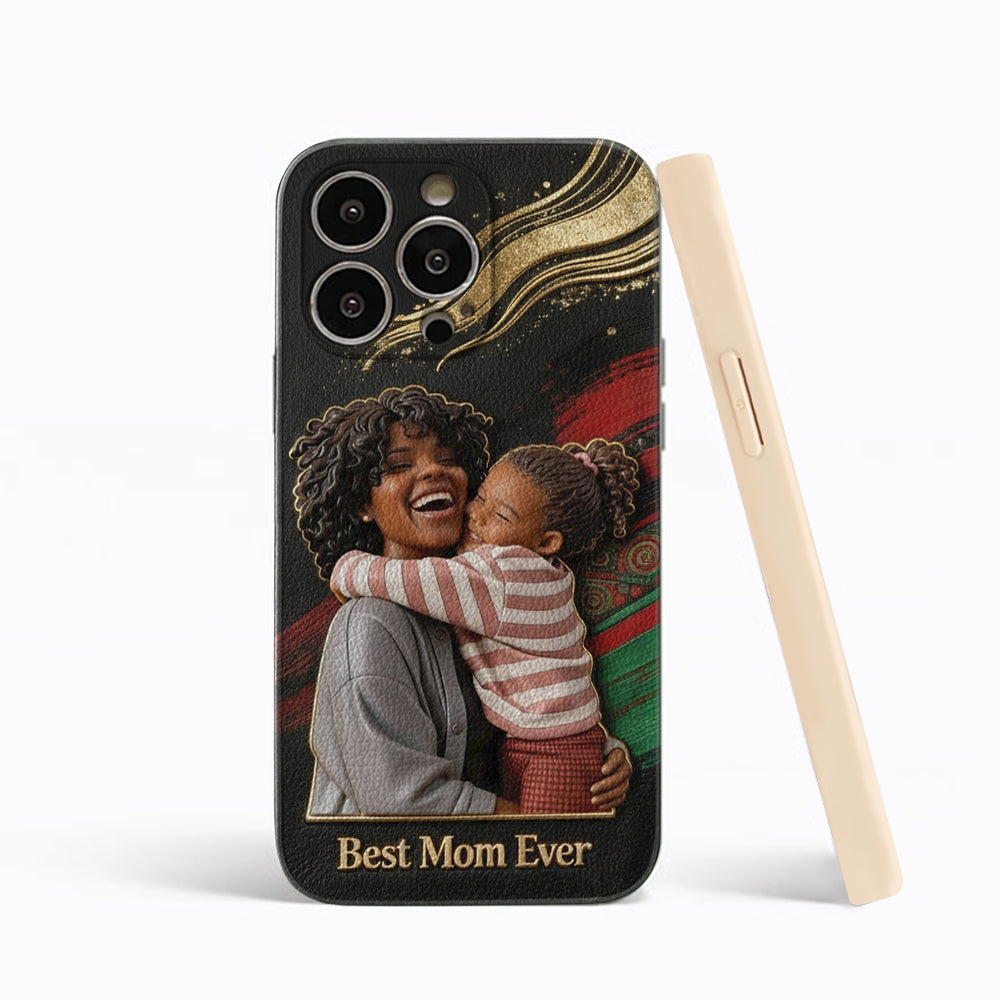 Black Pride, Black History Month - Personalized African American Leather Phone Case