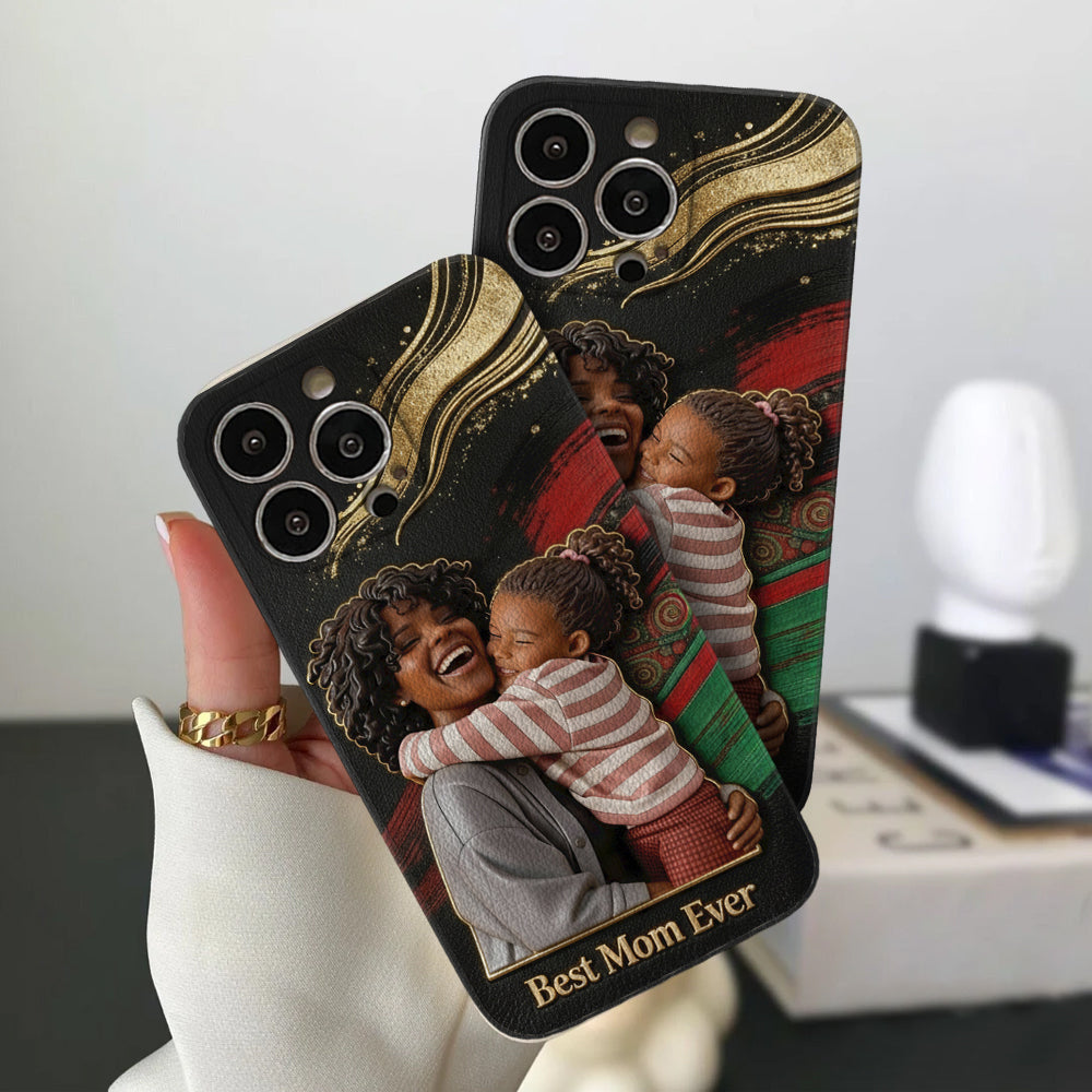 Black Pride, Black History Month - Personalized African American Leather Phone Case