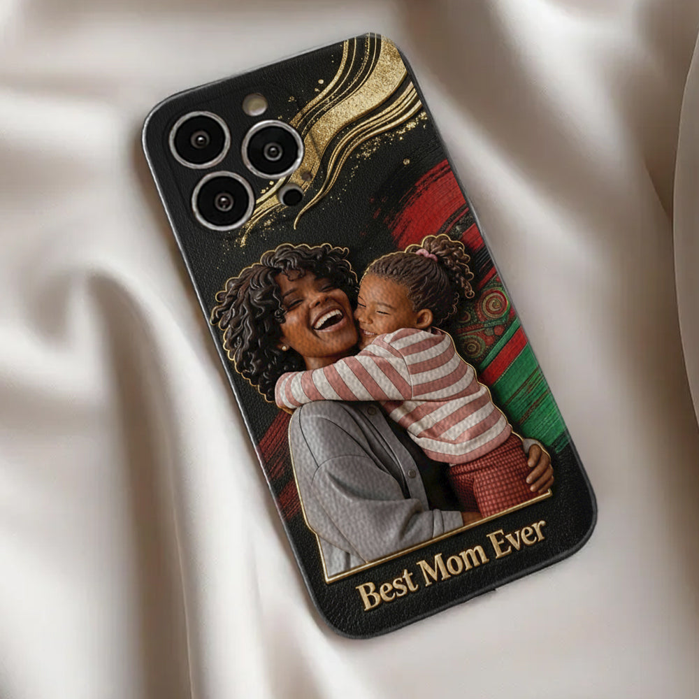 Black Pride, Black History Month - Personalized African American Leather Phone Case