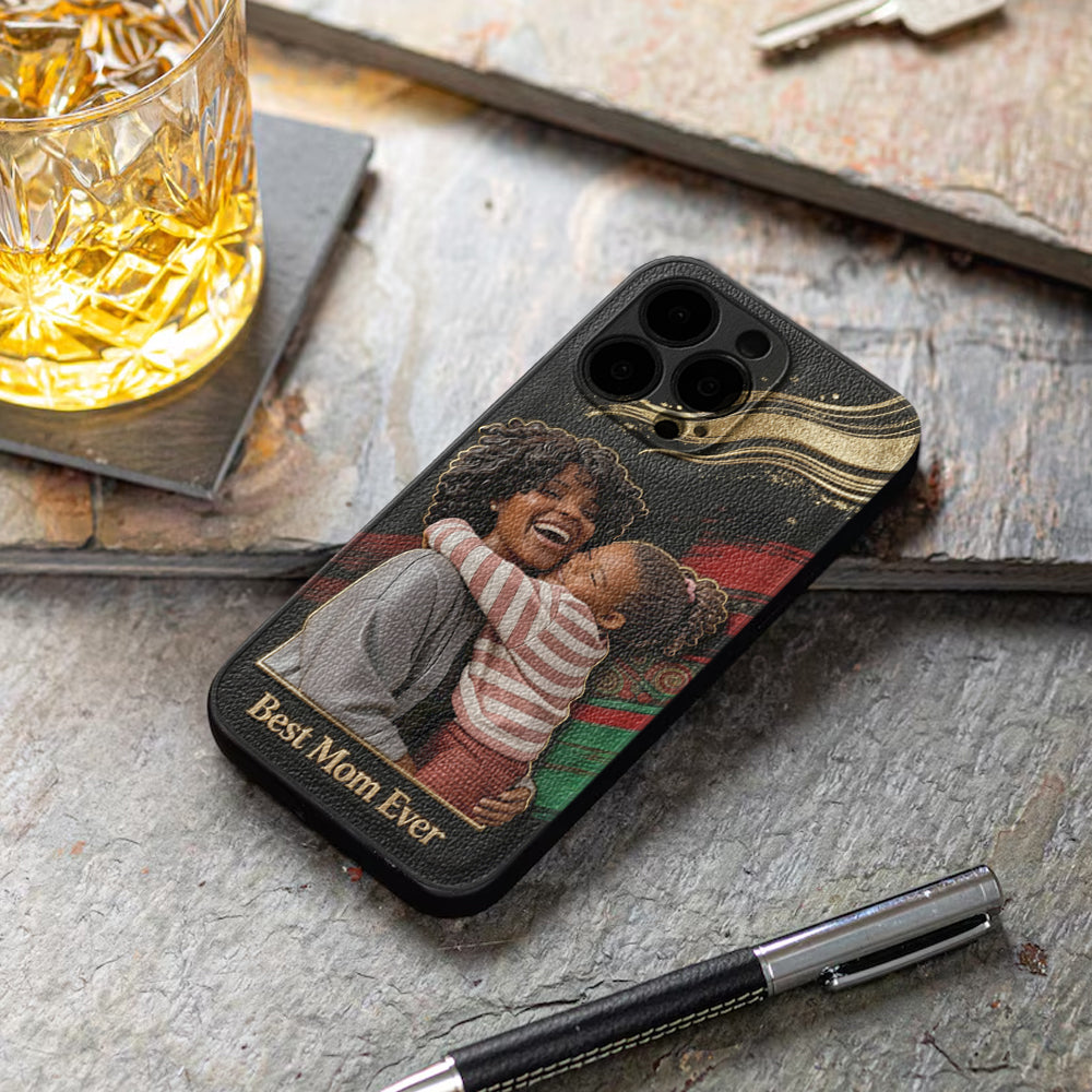 Black Pride, Black History Month - Personalized African American Leather Phone Case