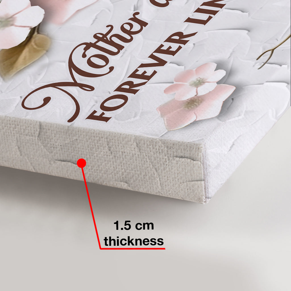 Mother And Daughters Forever Linked Together - Personalized Mother Canvas And Poster