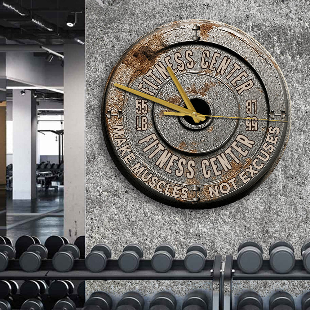 Pas de douleur, pas de gain - Horloge murale de fitness personnalisée