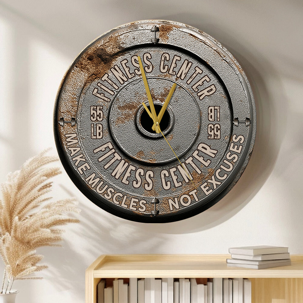 Pas de douleur, pas de gain - Horloge murale de fitness personnalisée