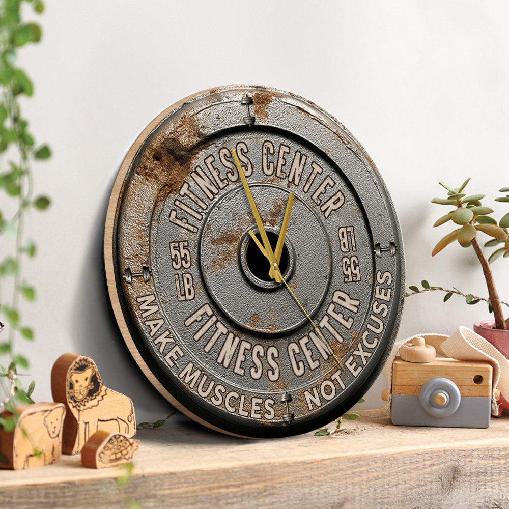 Pas de douleur, pas de gain - Horloge murale de fitness personnalisée