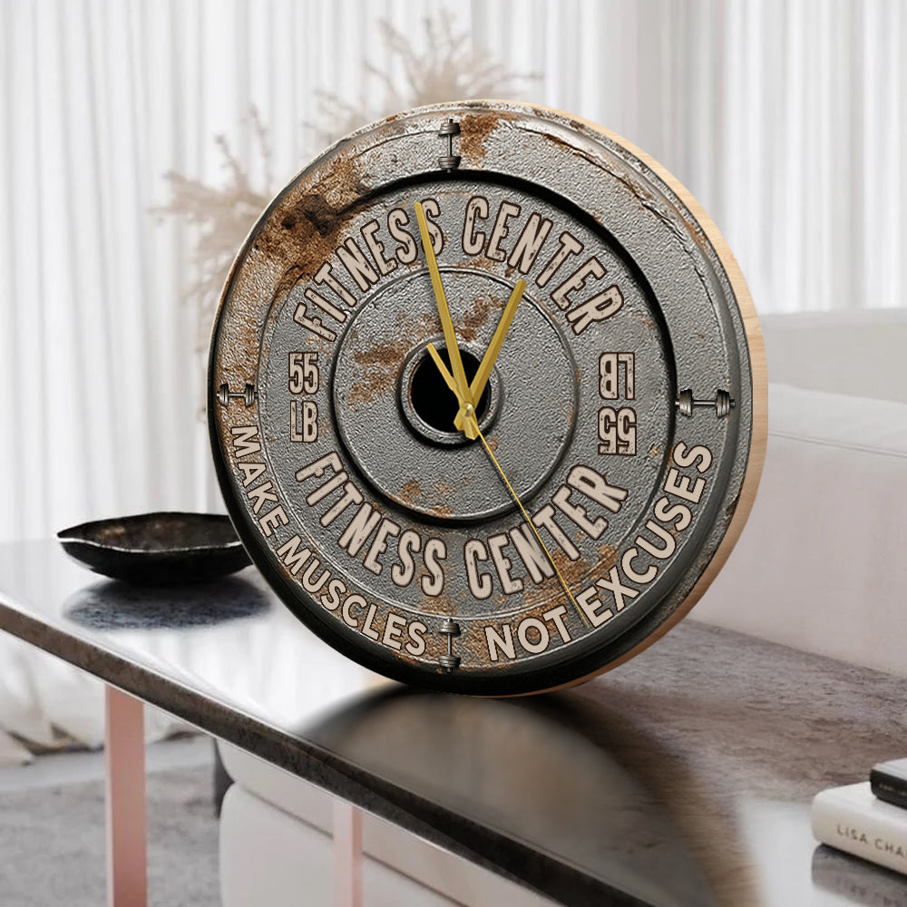 Pas de douleur, pas de gain - Horloge murale de fitness personnalisée