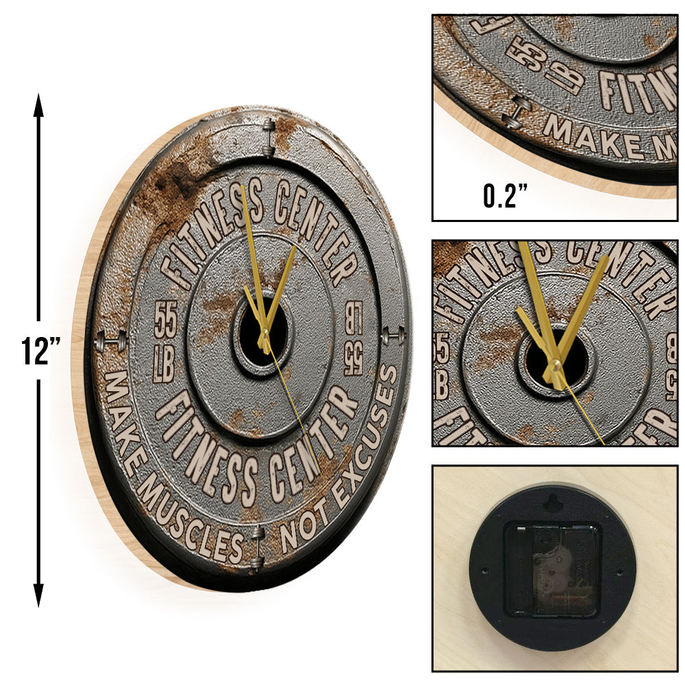 Pas de douleur, pas de gain - Horloge murale de fitness personnalisée