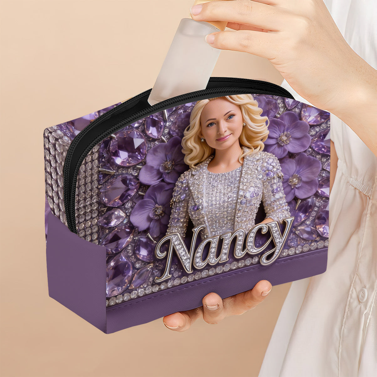 Tout Photo, Fleur - Trousse de Maquillage Personnalisée Amour de Soi