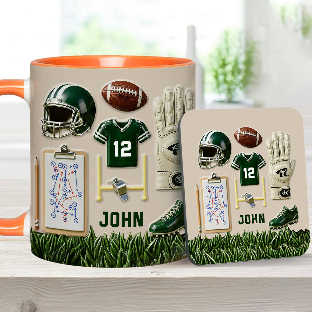 Aimez-vous le football ? Mug et sous-verre personnalisés sur le thème du football